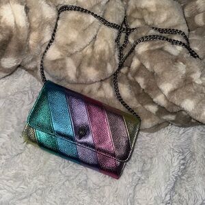 Kurt geiger London kensington metallic rainbow crossbody
